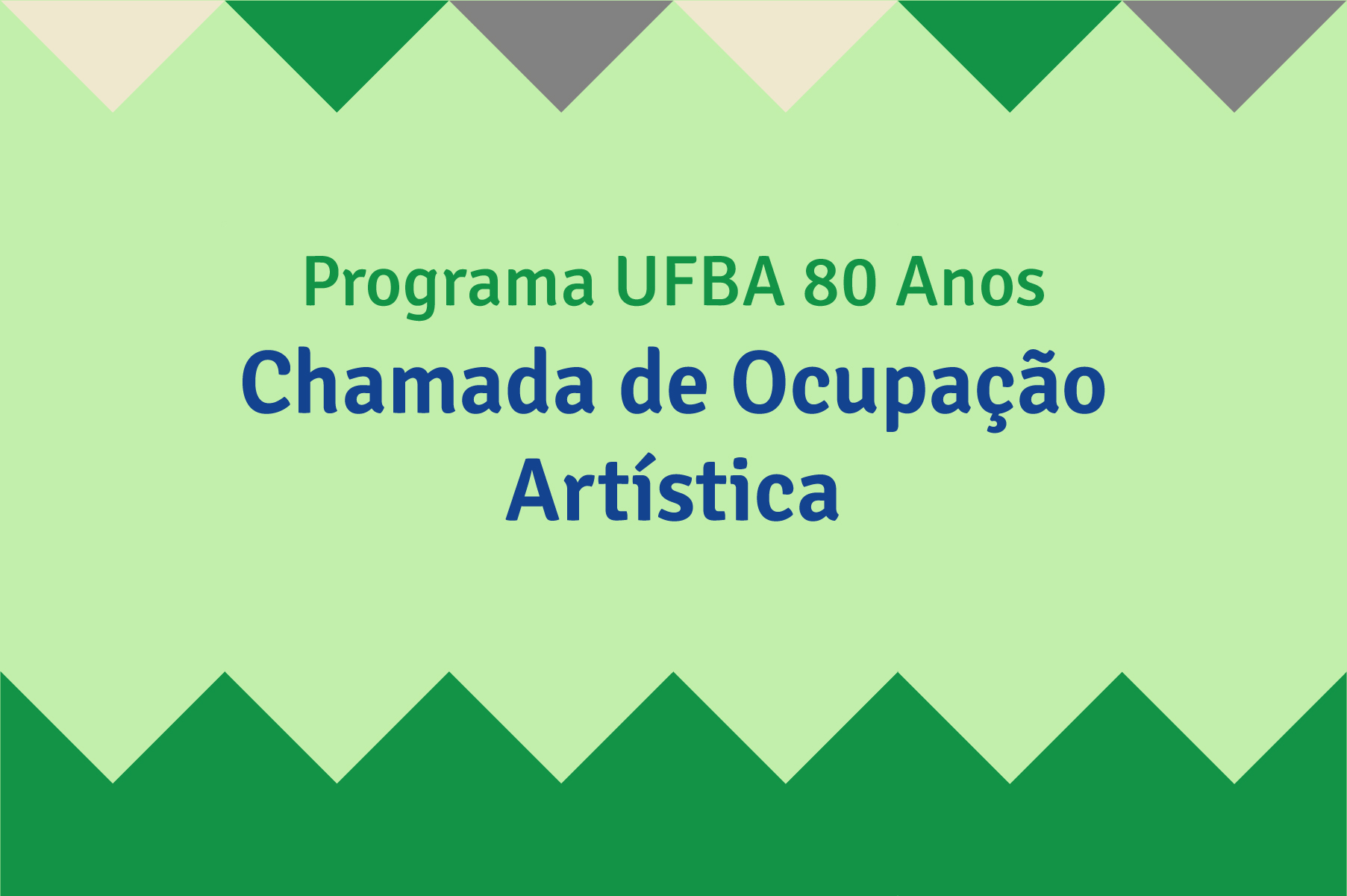 Chamada de Ocupação Artística