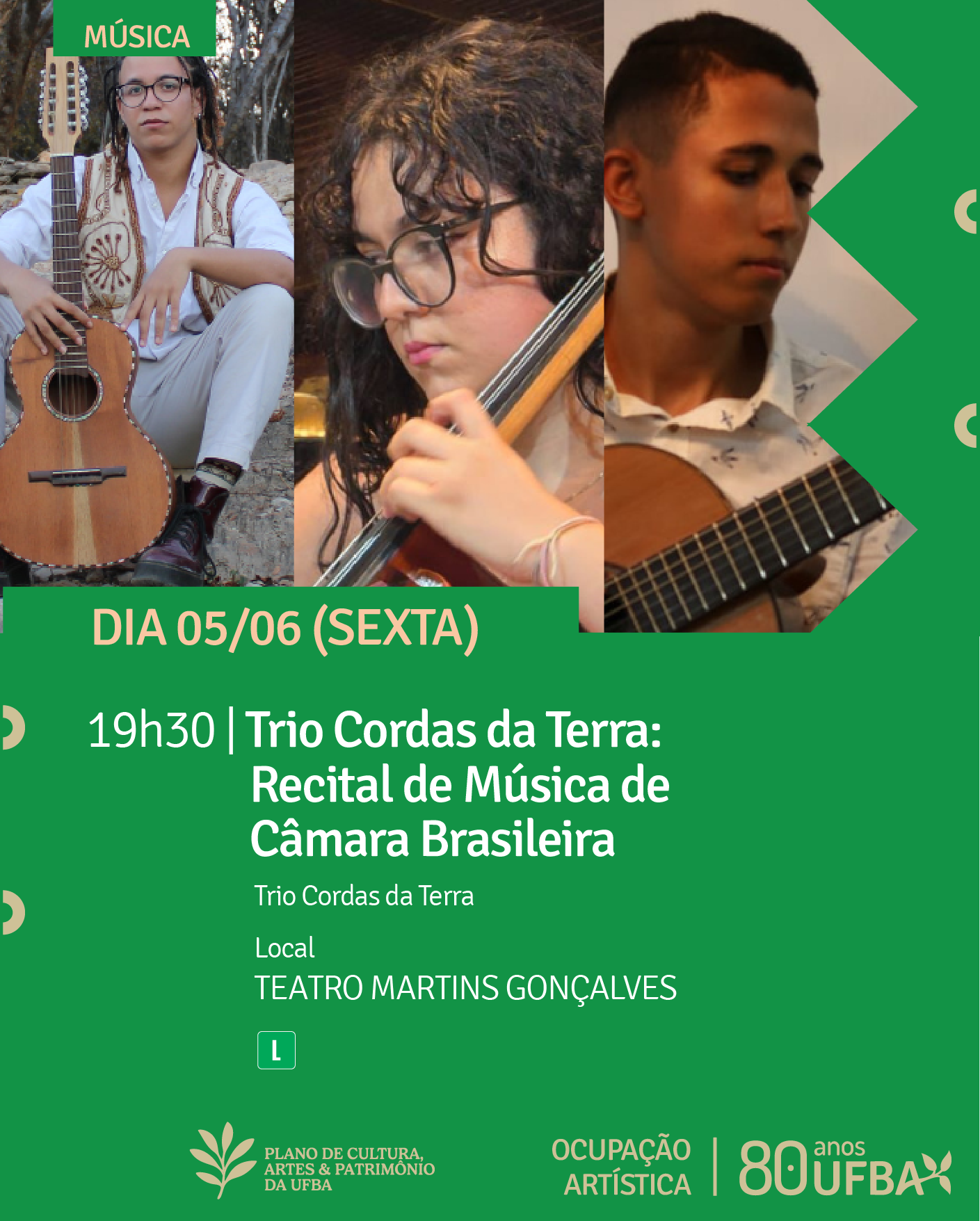 Trio Cordas da Terra: Recital de Música de Câmara Brasileira